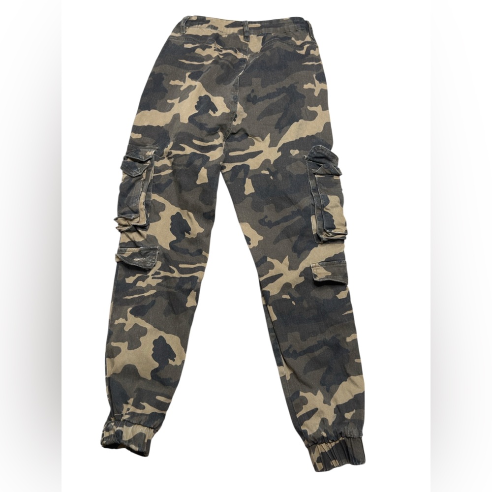 Stretchy comfy Fashion Camo Cargo Pants cotton spandex gorpcore utility baggy - Picture 4 of 7